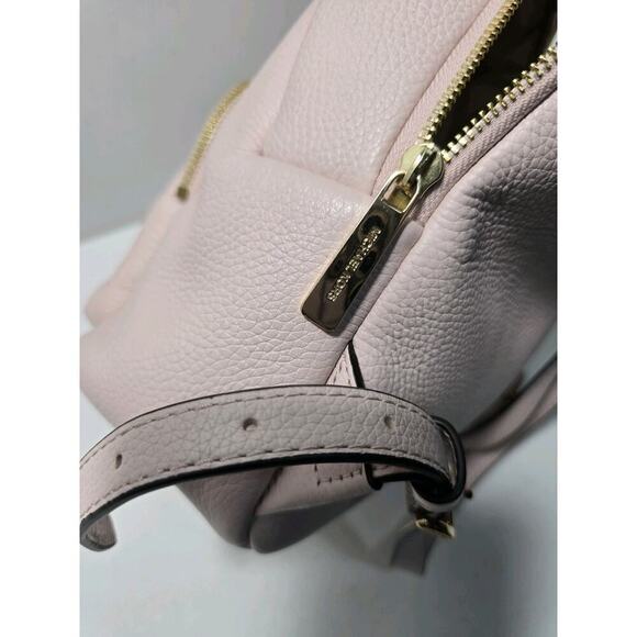 MICHAEL KORS Women’s Erin Medium Pebbled Leather Backpack Fawn MSRP $358 - Picture 7 of 14